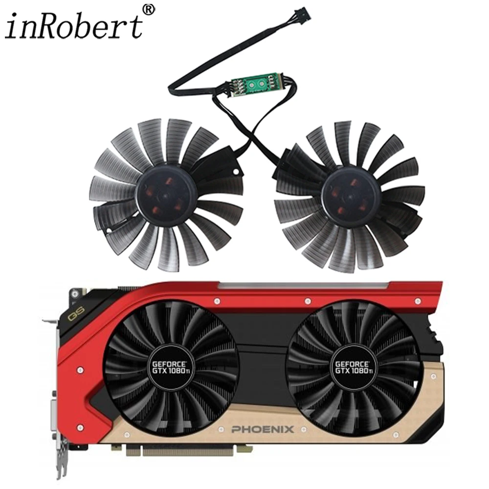 For Gainward GTX 1060 1070 1070Ti 1080 1080Ti Video Card Fan New FD9015U12S 4Pin Graphics Card Replacement Fan