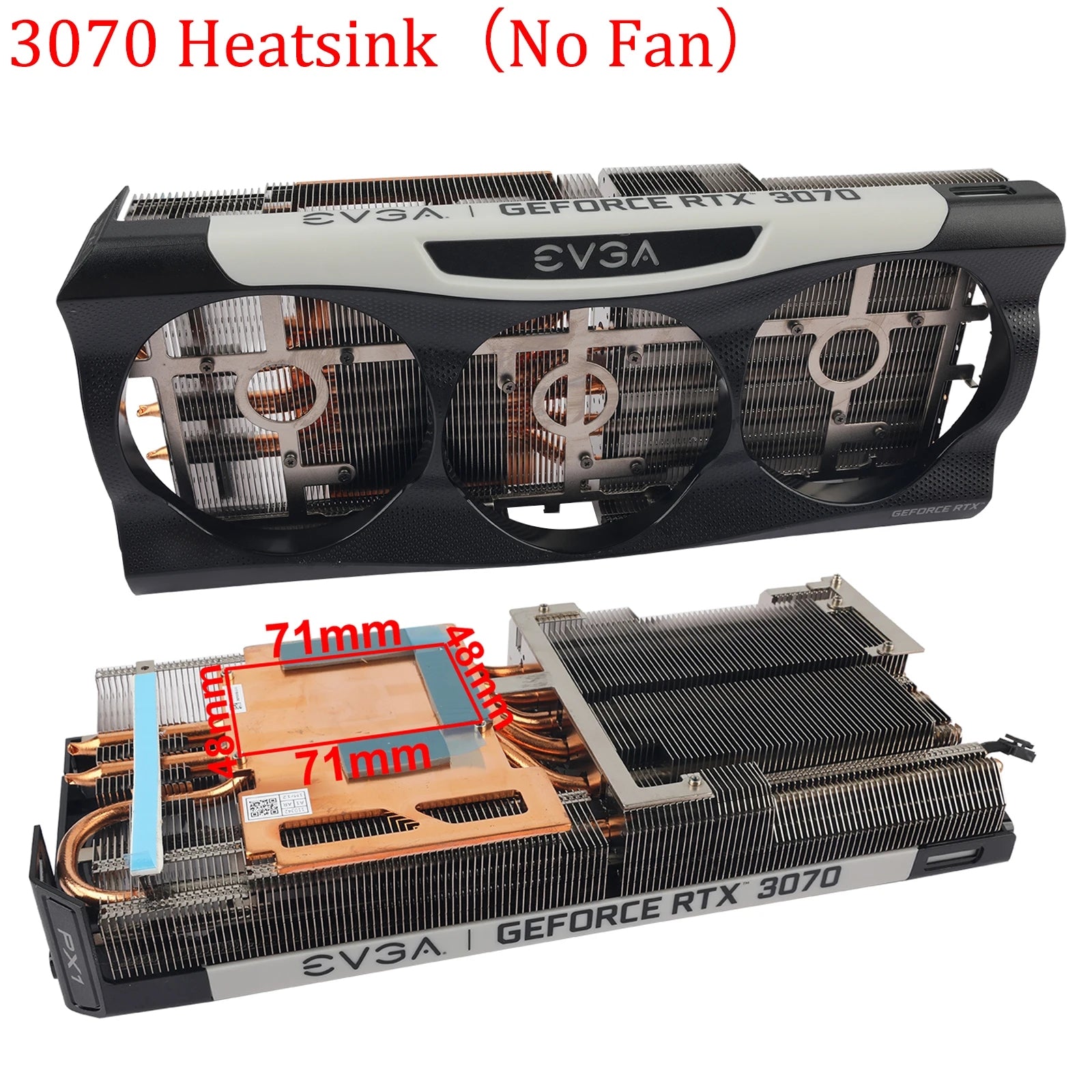 Graphics Card Heatsink For EVGA RTX 3070 FTW3 ULTRA GAMING Heat Sink  Cooling Fan Heatsink without Fan
