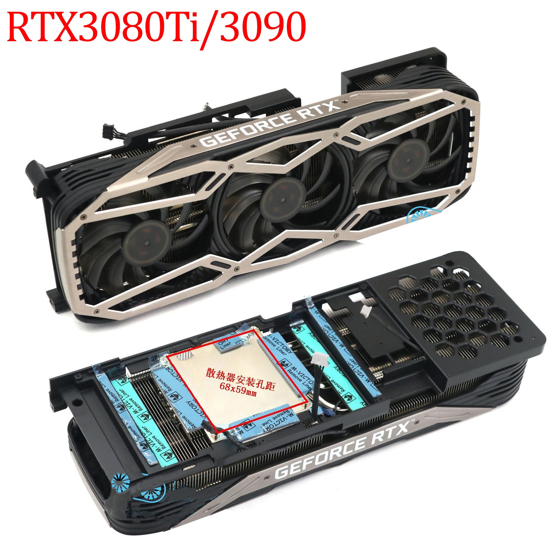 For Gainward/PNY/ RTX3070 3070Ti 3080 3080Ti 3090 Graphics Card Replacement  Heatsink - RTX3080Ti/3090