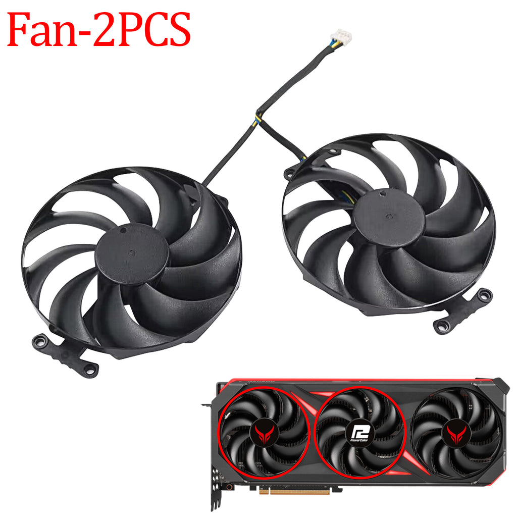 For Powercolor RX 7900 GRE 7900 XT 7900 XTX Red Devil Video Card Fna New RX7900 RX7900XT RX7900XTX Graphics Card Cooling Fan