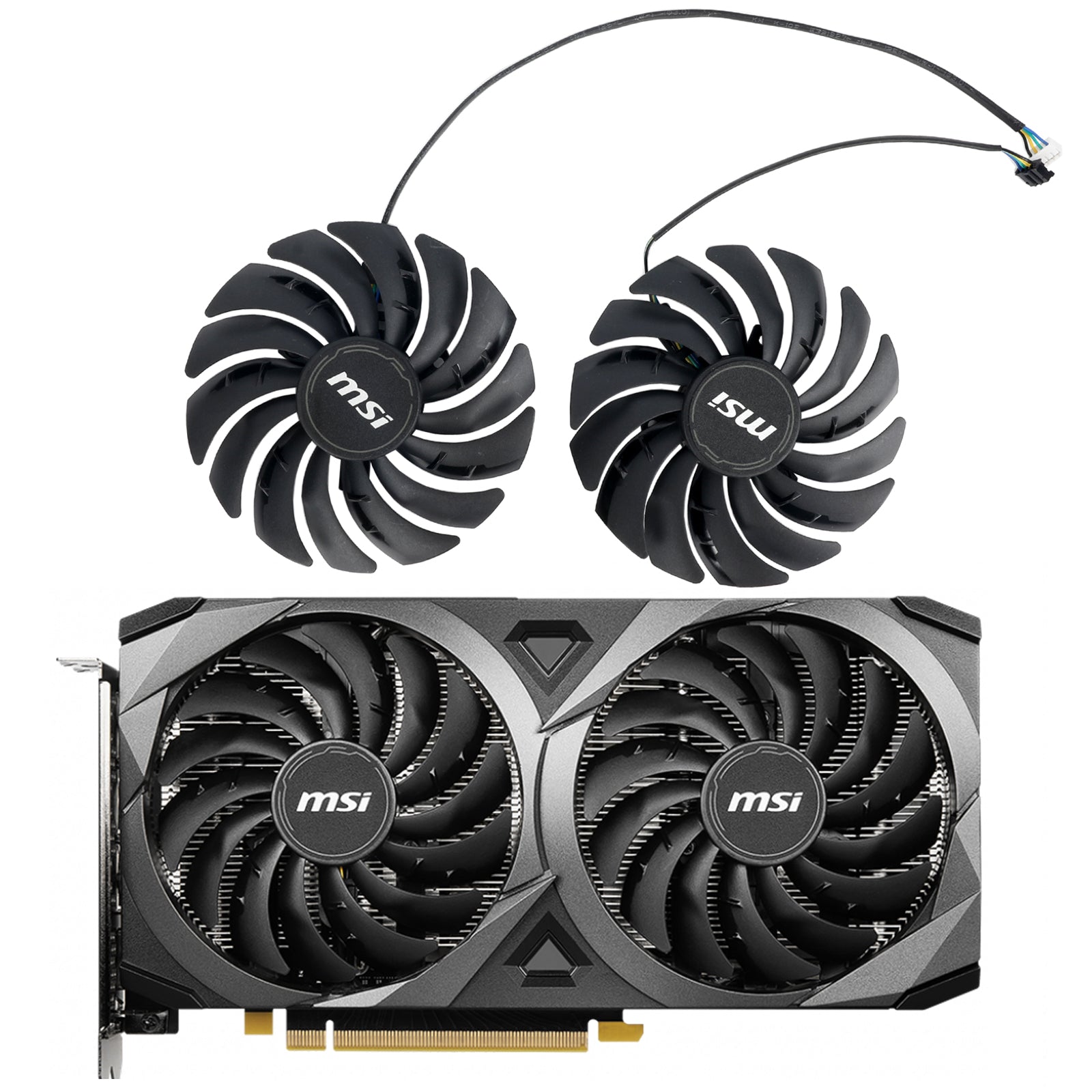 95mm PLD10010S12HH Graphics Card Fan For MSI RTX 3060 Ti 3070 Ventus 2X RX 6750 XT MECH 2X Cooling Fan Replacement