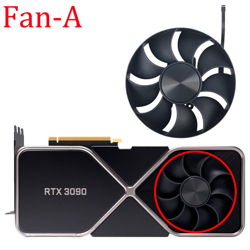 Cooling Fan Replacement For NVIDIA RTX 3090 FE/ 3090 Ti FE Graphics Card Fan