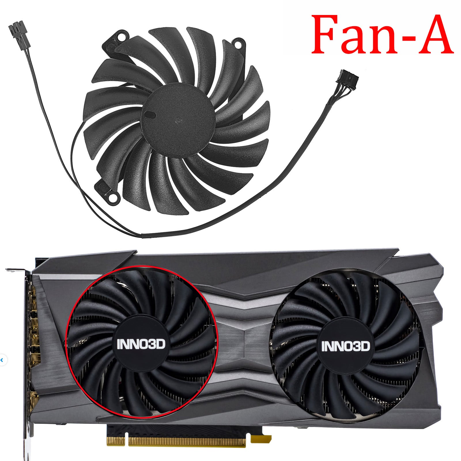 85MM CF-12915S RTX3070 Video Card Fan Cooler For INNO3D GeForce