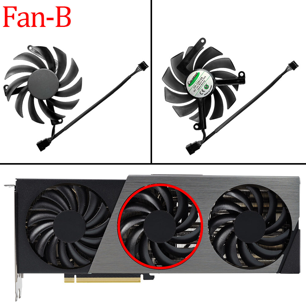For INNO3D GeForce RTX 4070 Ti 4070 X3 OC Video Card Fan 85MM CF-12910S CF-12915S RTX4070Ti RTX4070 Graphics Card Cooling Fan