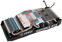 Load image into Gallery viewer, New Original Heatsink For MSI RTX 3060 3060Ti 3070 Ventus 2X GPU Heat Sink Cooling Fan Replacement