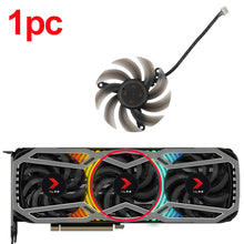 Load image into Gallery viewer, 82MM FD8015U12D 12V 0.5A GPU Cooling Fan For PNY RTX 3070 3070Ti 3080 3080Ti 3090 XLR8 Gaming REVEL EPIC-X RGB Triple Fan