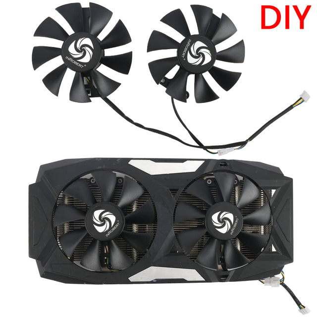 2Pcs/Lot GA91B2U GPU Cooling Fans Replacement For PowerColor Red Devil Radeon RX 470 480 580 Graphics Video Cards Cooler Fans