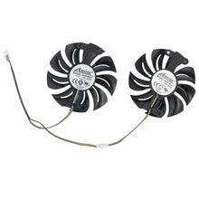 Load image into Gallery viewer, 2Pcs/Lot GA91B2U GPU Cooling Fans Replacement For PowerColor Red Devil Radeon RX 470 480 580 Graphics Video Cards Cooler Fans