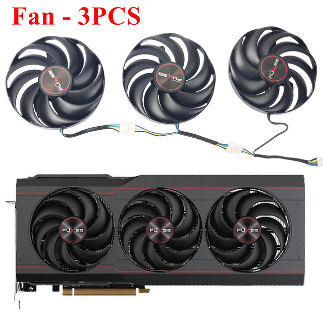 87MM FDC10H12D9-C RX6800 Replacement Graphics Card GPU Fan For Sapphire PULSE AMD Radeon RX 6800 XT Graphics Card Cooling Fan