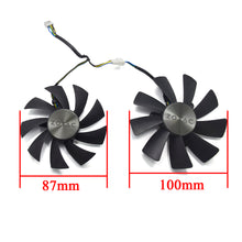 Load image into Gallery viewer, 87MM GA92S2H 100MM GAA8S2H GAA8S2U 4Pin Cooler Fan For ZOTAC GTX 1060 1070 Ti MINI HA 1080 Ti MINI Dual Graphic Card Cooling Fan