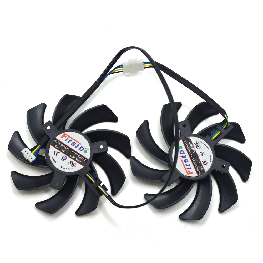 inRobert FD7010H12S 85mm Dual-X Fan for Sapphire HD7950 R9 270X 280X HD7870 HD7950 HD7850 HD6850 PNY NVIDIA GTX 1070 Graphics Card Cooling Fan
