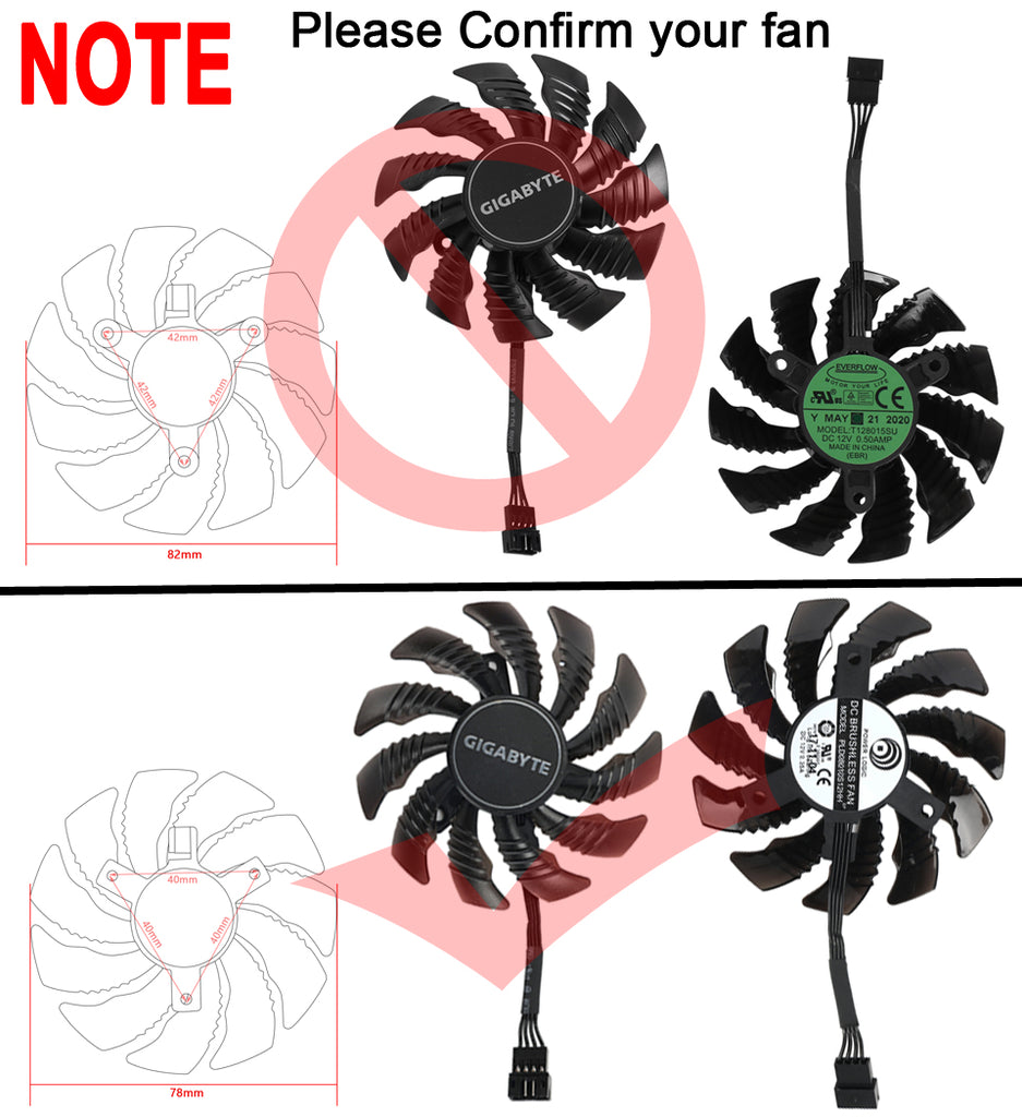 New 78MM RTX RTX 2060 Super Gaming Cooler Fan for Gigabyte RTX 2060 2070 2080 RTX 2080 Ti WINDFORCE Graphics Card PLD08010S12HH