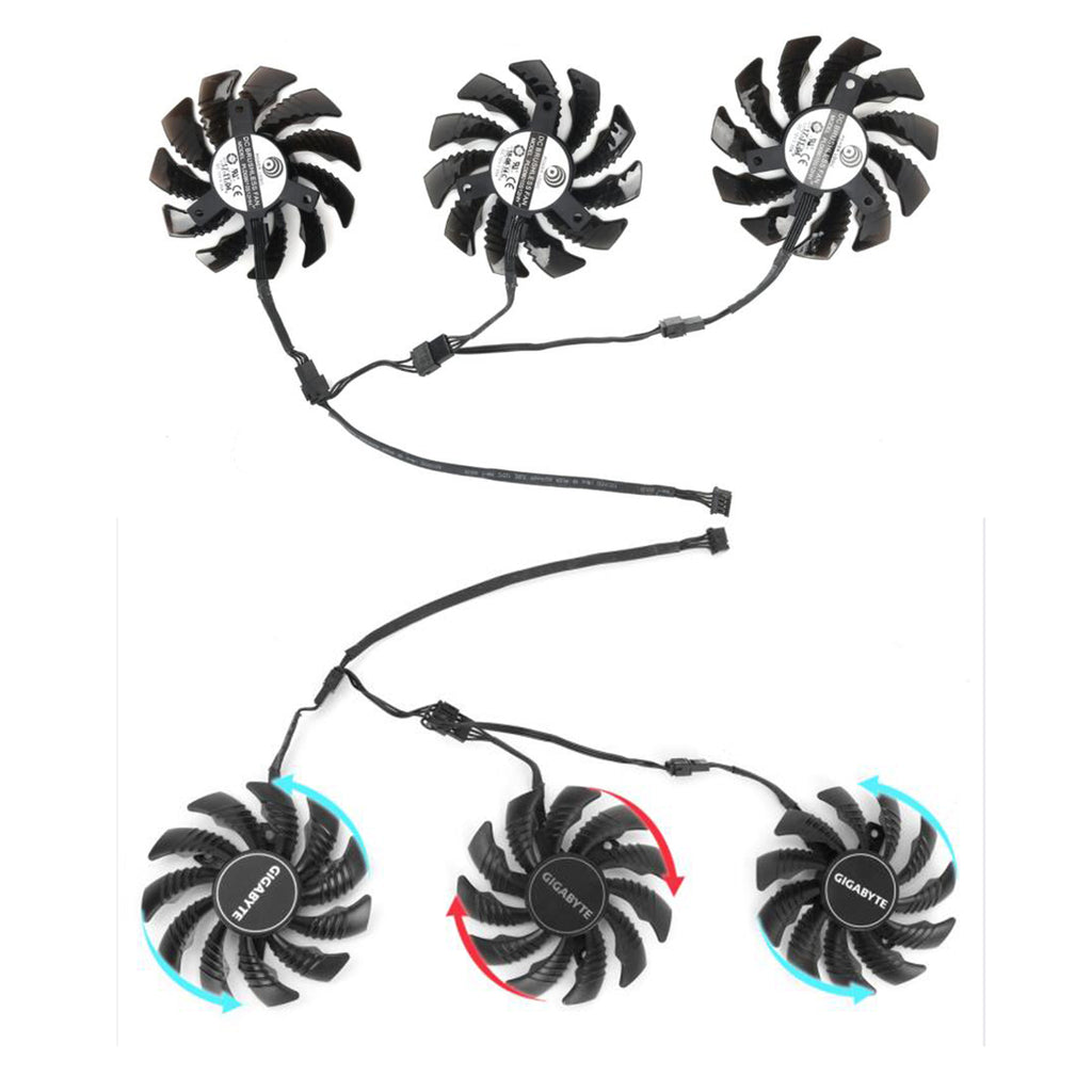 New 78MM RTX RTX 2060 Super Gaming Cooler Fan for Gigabyte RTX 2060 2070 2080 RTX 2080 Ti WINDFORCE Graphics Card PLD08010S12HH