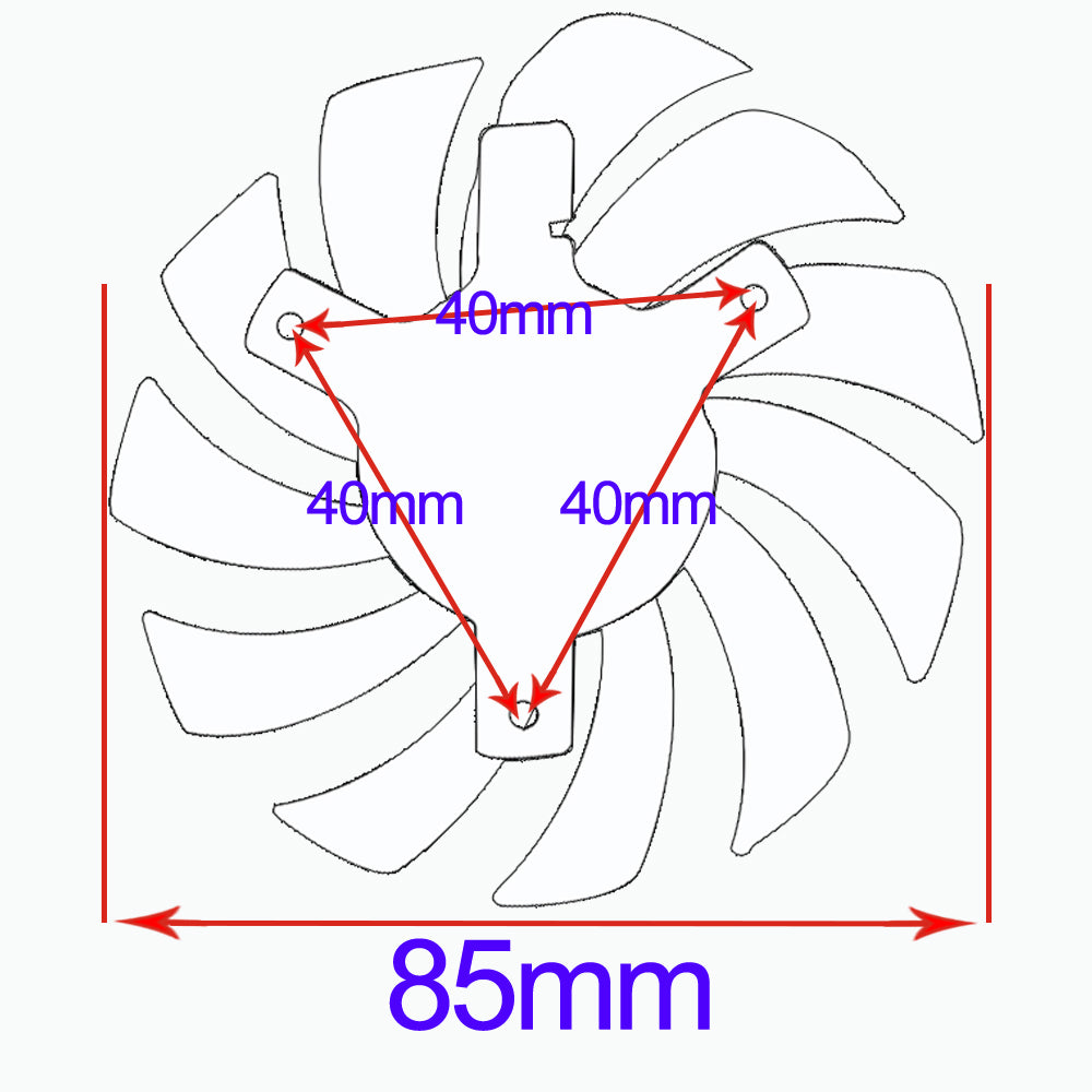 GA91S2U 85mm Cooler Fan Replacement For PALiT PNY GTX 1660 TI Super RTX 2060 2070 RTX2060 Dual Graphics Video Card Cooling