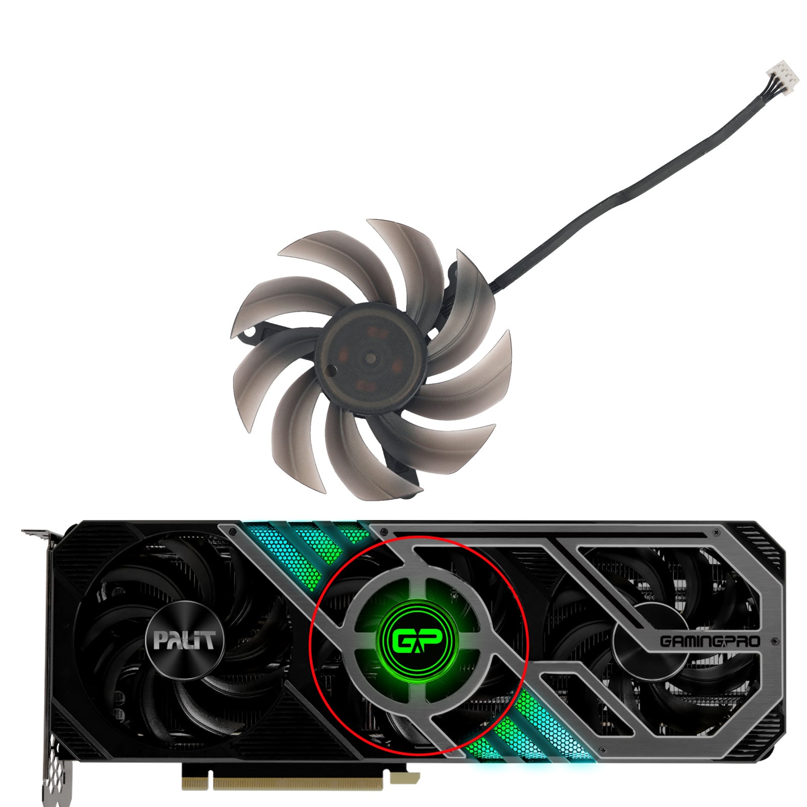 FD8015U12D Video Card Fan Replacement For Palit RTX 3060 Ti 3070 3070Ti 3080 3080Ti 3090 Gamingpro OC GPU Cooler