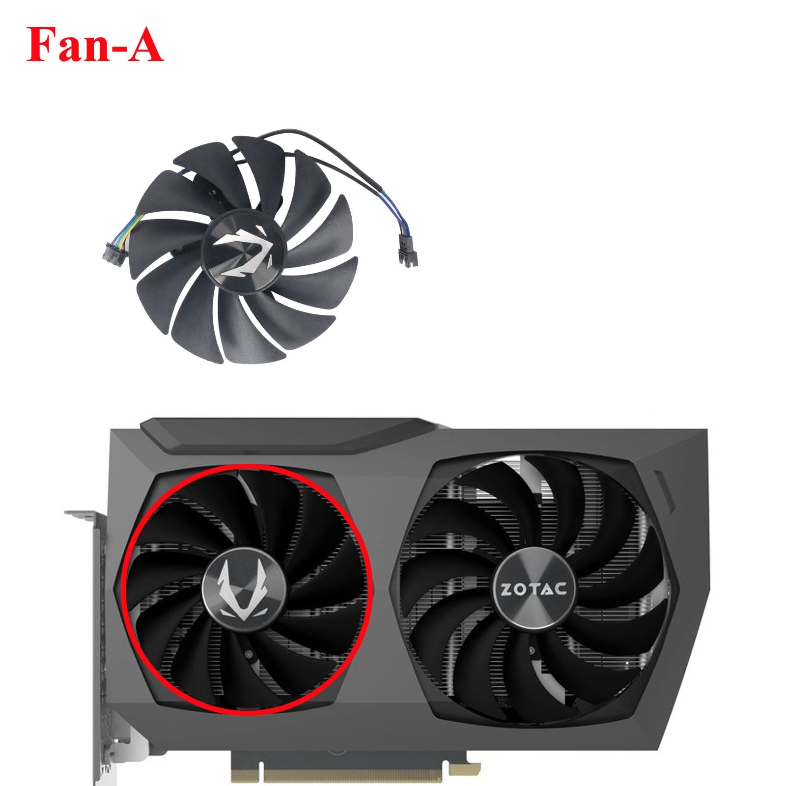 88mm GA92S2U 100mm GAA8S2U RTX3070Ti RTX3070 Ti GPU Cooler for