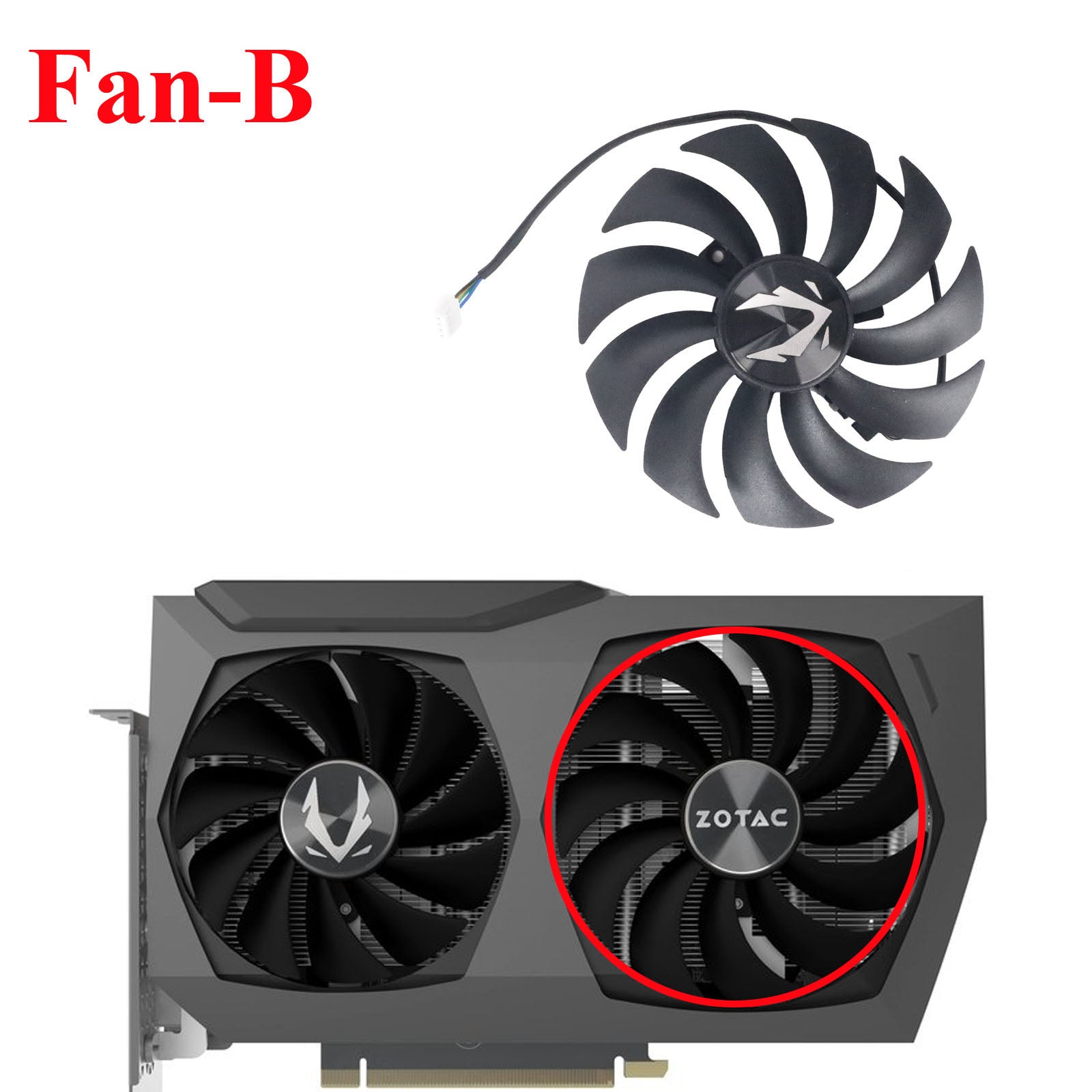 88mm GA92S2U 100mm GAA8S2U RTX3070Ti RTX3070 Ti GPU Cooler for