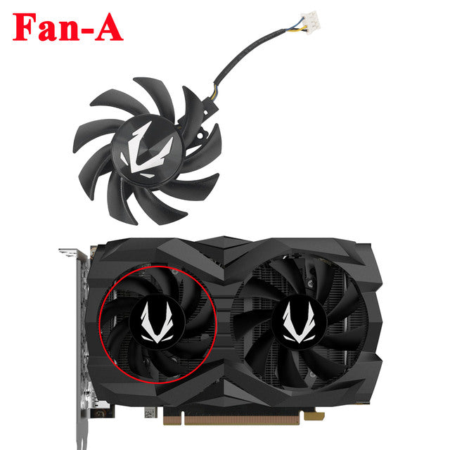 Graphics Card Replacement Cooling Fan For ZOTAC GAMING GTX 1660 SUPER Twin  Fan 65MM GA72S2U 75MM GA82S2H GPU Fan - Fan - A