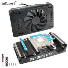 Load image into Gallery viewer, Video Card Fan For PNY RTX 3060 GPU HeatSink With Fan Replacement Retrofit NVIDIA RTX A4000 Graphics Card Cooler Heat Sink