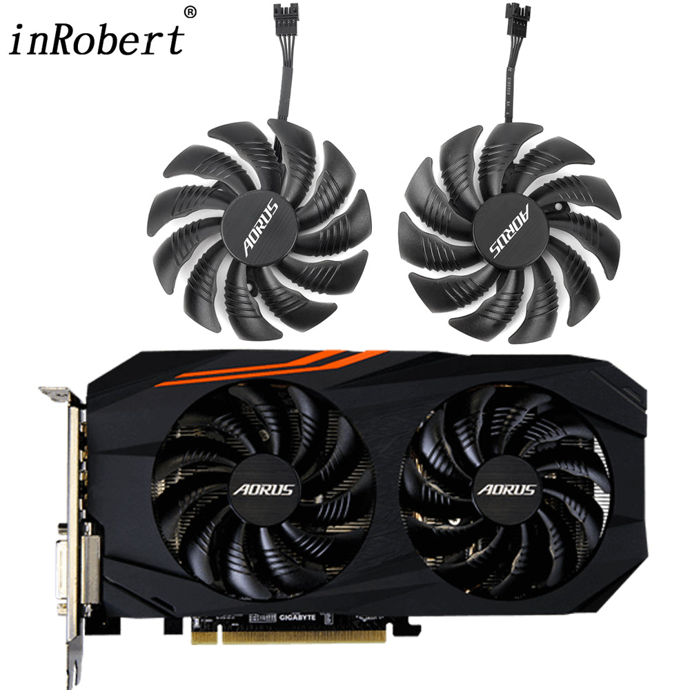 88MM GPU Cooling Fan Replacement For Gigabyte AORUS Radeon RX 570 580 4G Video Card RX570 RX580 Graphics Cards Cooler Fans