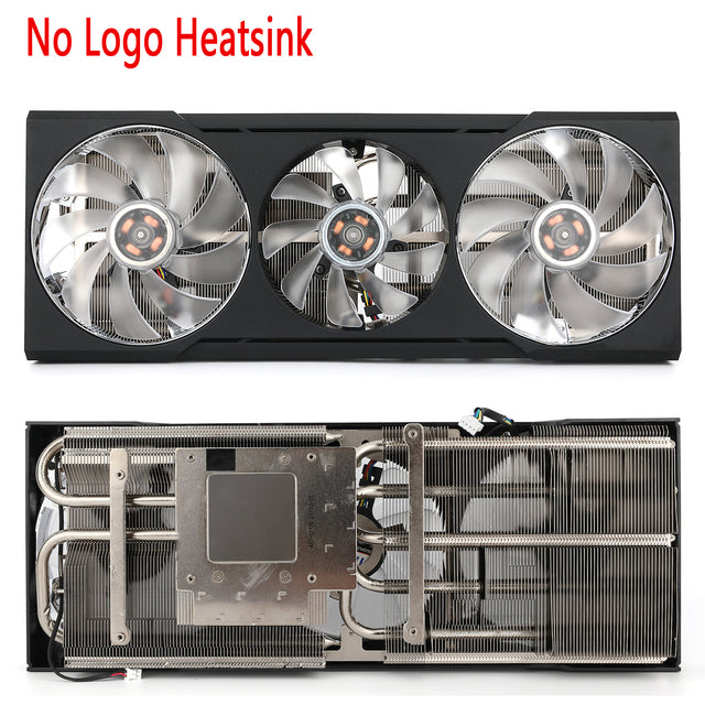 New RX6700XT Graphics Card Heatsink For Powercolor Hellhound AMD Radeon RX 6700XT 12GB GDDR6 Video Card Heat Sink