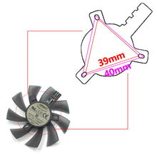 Load image into Gallery viewer, 85MM FDC10H12S9-C 0.35AMP 4Pin Cooling Fan Replacement For XFX RX 470 470D 480 460 RX480 RX380X R9 270A Graphics Card Cooling