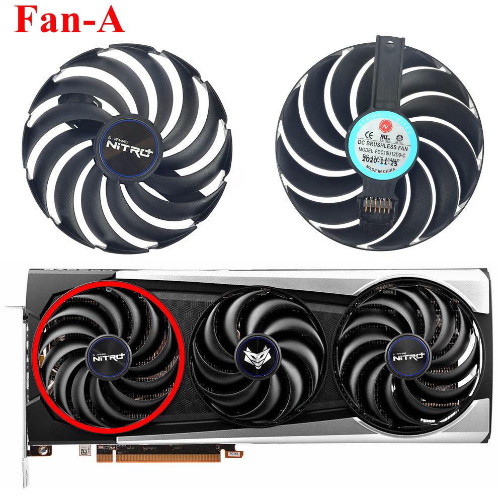 87MM FDC10H12D9-C RX6800 Replacement Graphics Card GPU Fan For Sapphir –  gpu-fan