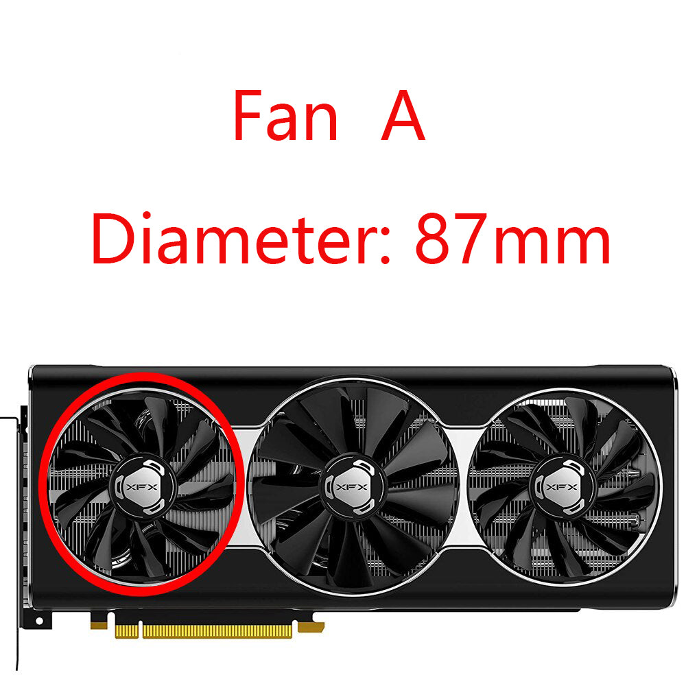 CF1015H12S Cooling Fan Replacement For XFX Radeon RX 5700 XT THICC III Ultra RX-57XT8TBD8 Graphics Card Replacement Fan
