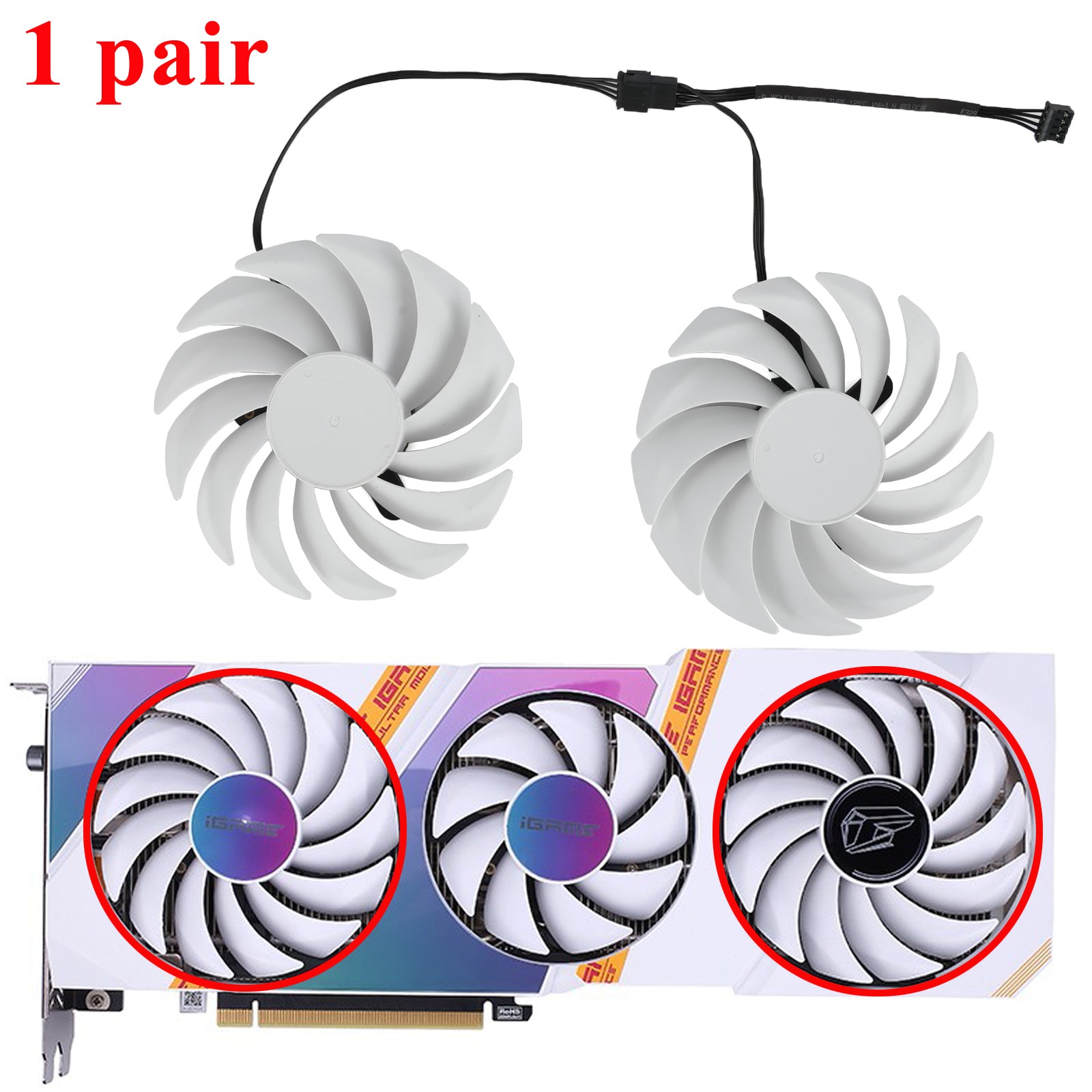 88MM 4Pin Cooler Fan Replacement For Colorful GeForce RTX 3060 Ti