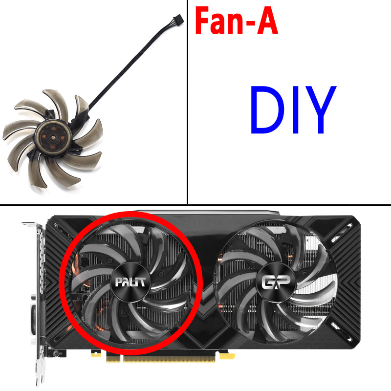 New 85mm FDC10H12S9-C 12V Cooler Fan Replacement For PALiT RTX 2060 Su –  gpu-fan