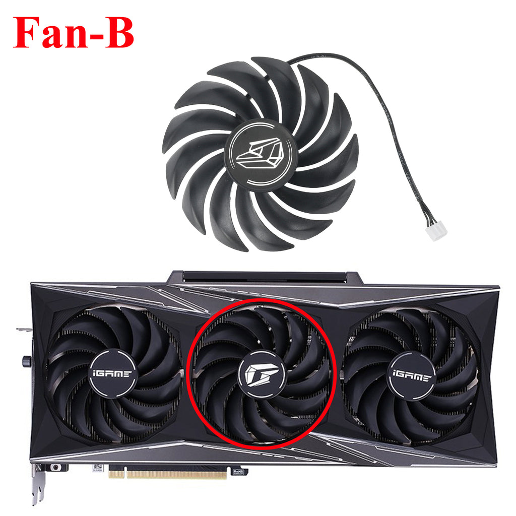 New 90MM PVA080E12R Cooling Fan For Colorful iGame RTX 3060TI 3070 3070TI 3080 3080TI 3090 Vulcan Graphics Card Replacement Fan