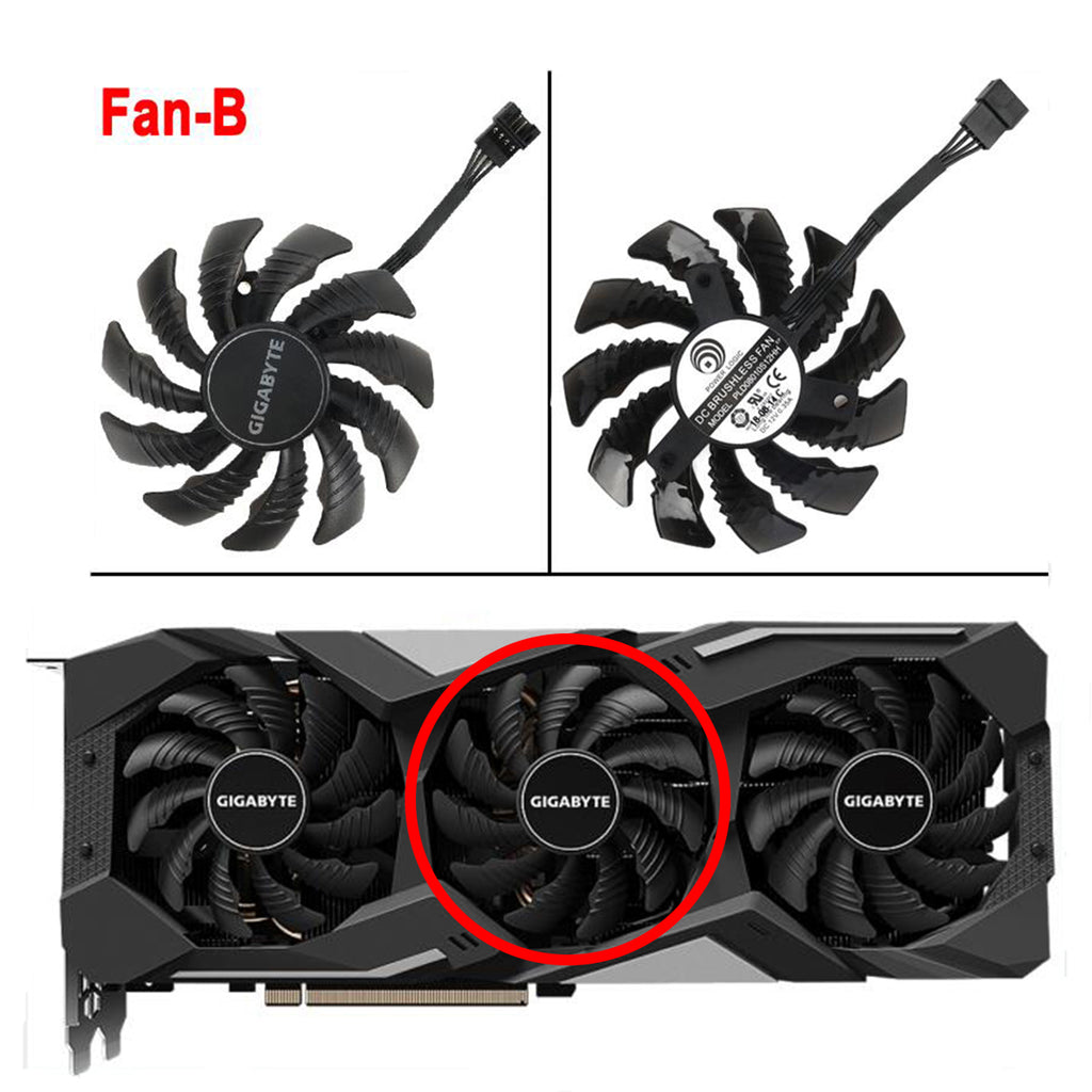 New 78MM RTX RTX 2060 Super Gaming Cooler Fan for Gigabyte RTX 2060 2070 2080 RTX 2080 Ti WINDFORCE Graphics Card PLD08010S12HH