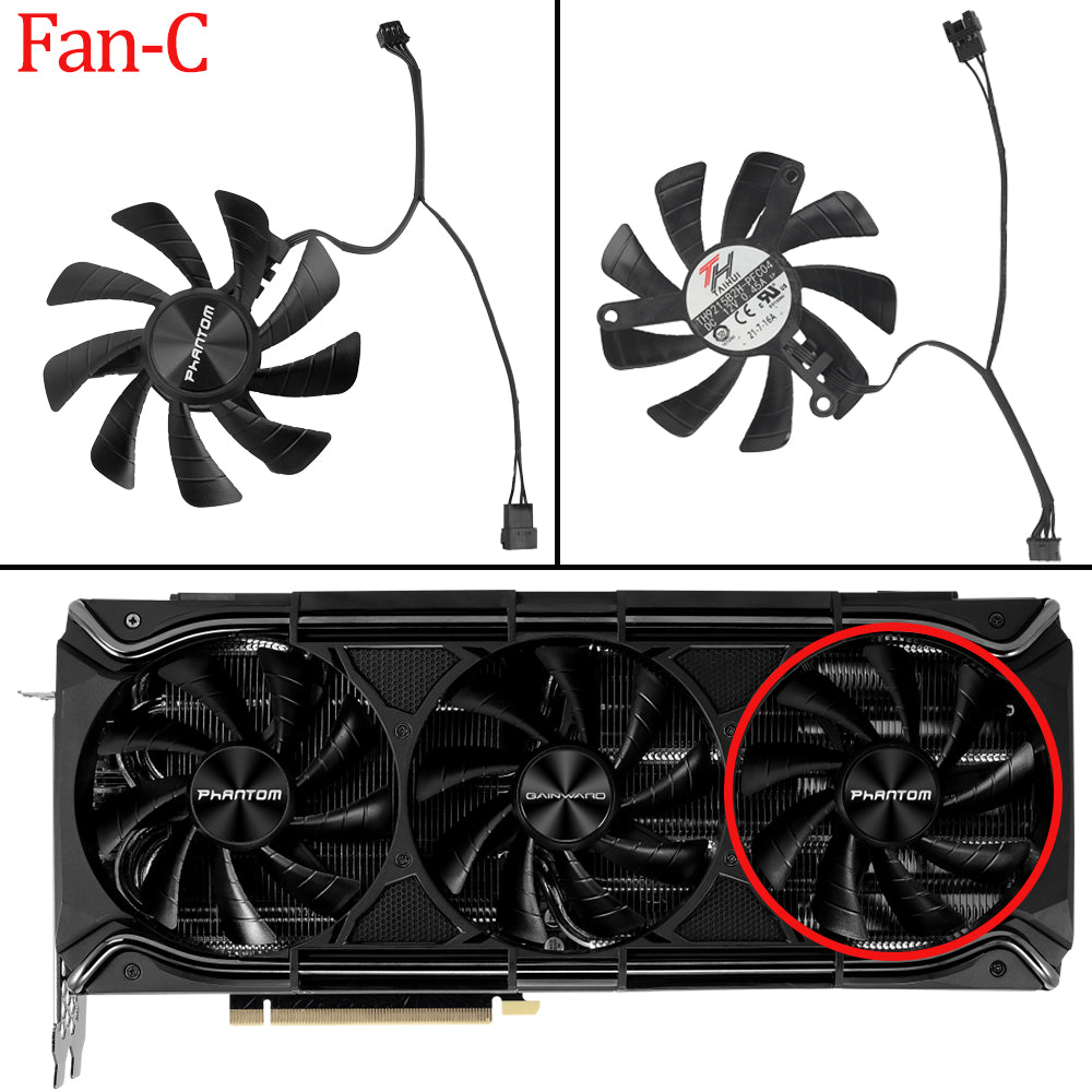 90MM TH9215B2H-PFC04 Video Card Fan For Gainward GeForce RTX 3070 3080 3090 3080Ti  RTX3080 RTX3070 RTX3090 GPU Cooling Fan