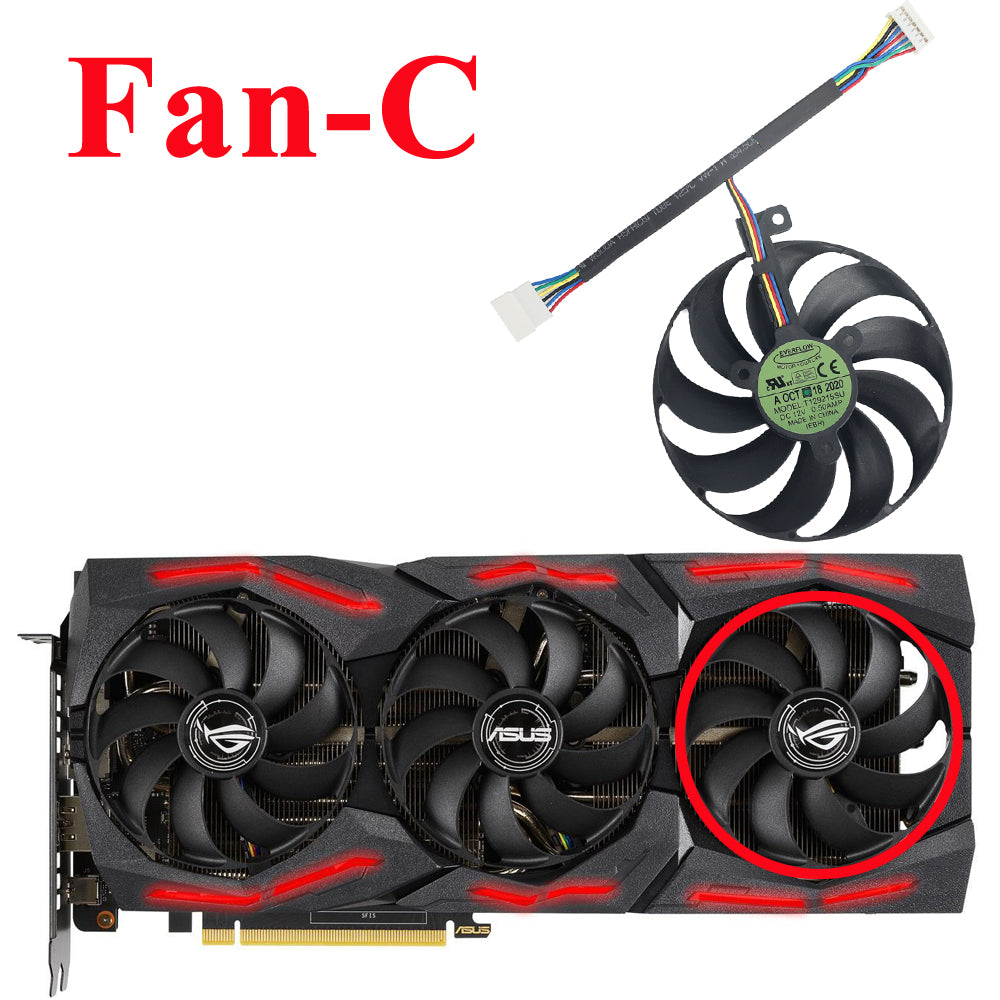 5700 Xt 2080 Super Vs 2080 Ti NEW 3PCS 87MM T129215SU For ASUS