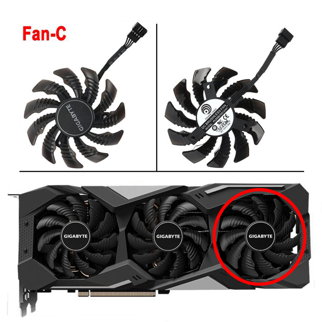 New 78MM RTX RTX 2060 Super Gaming Cooler Fan for Gigabyte RTX 2060 2070 2080 RTX 2080 Ti WINDFORCE Graphics Card PLD08010S12HH