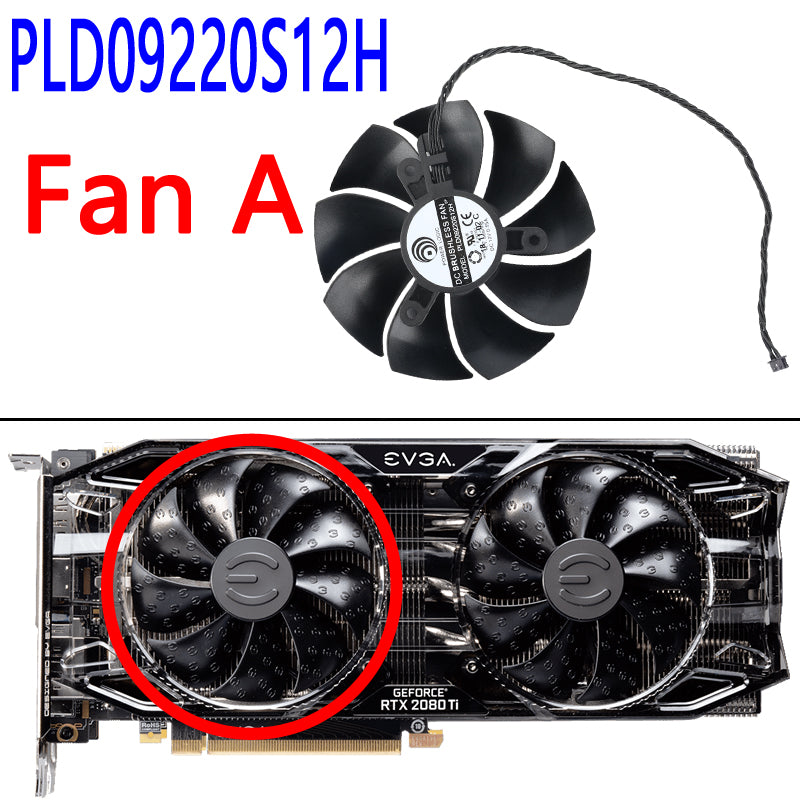 87mm PLA09215S12H PLD09220S12H Cooler Fan Replacement For EVGA RTX 2060 2070 2080 Ti Super Graphics Video Card Cooling Fans