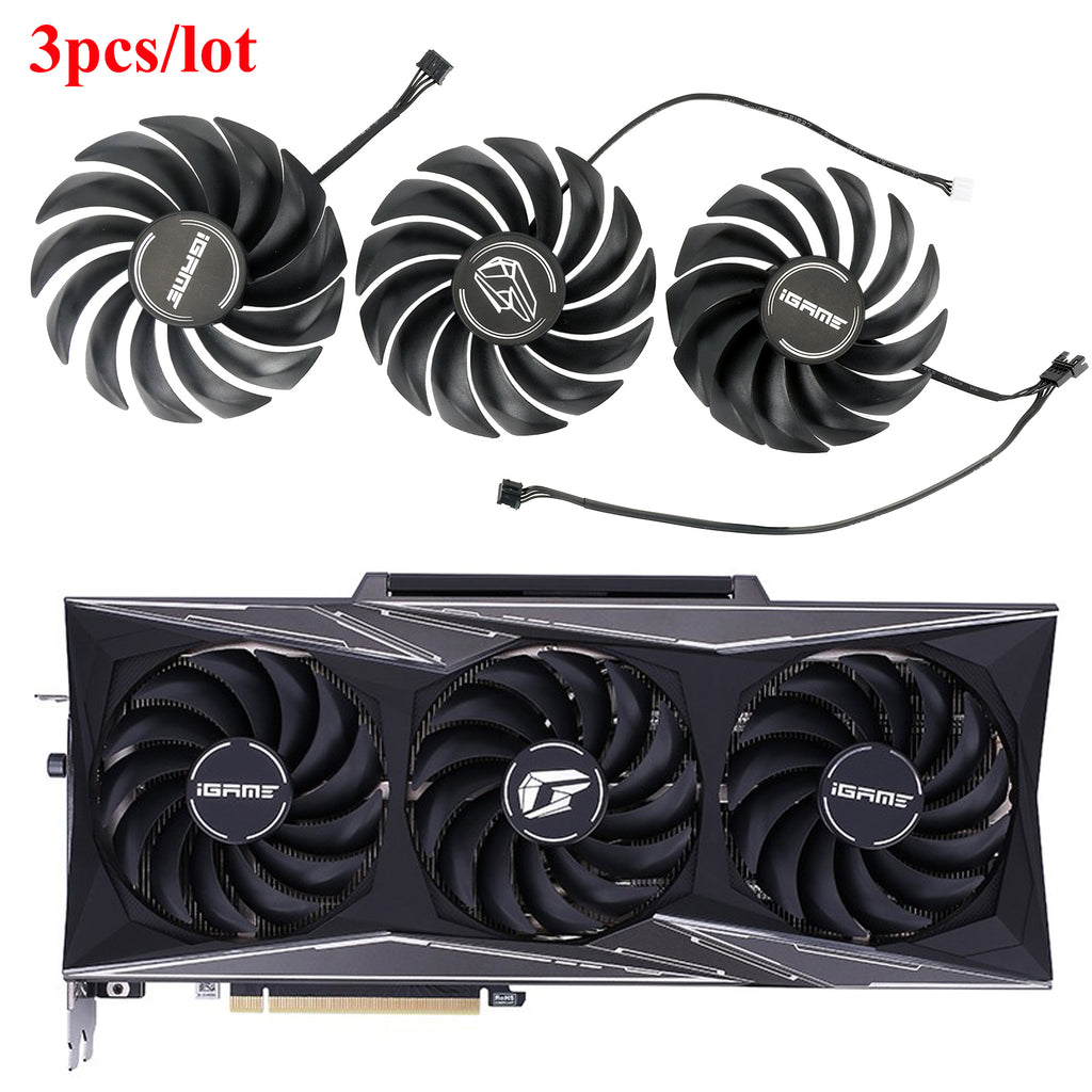 New 90MM PVA080E12R Cooling Fan For Colorful iGame RTX 3060TI 3070 3070TI 3080 3080TI 3090 Vulcan Graphics Card Replacement Fan