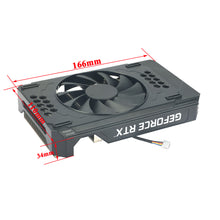Load image into Gallery viewer, Video Card Fan For PNY RTX 3060 GPU HeatSink With Fan Replacement Retrofit NVIDIA RTX A4000 Graphics Card Cooler Heat Sink