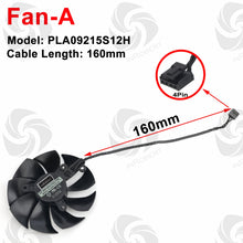 Load image into Gallery viewer, 87mm PLA09215S12H Fan Video Card For EVGA RTX 3070 3080 3090 XC3 BLACK GAMING RTX 3080 Ti XC3 GAMING Cooling Graphics Fan