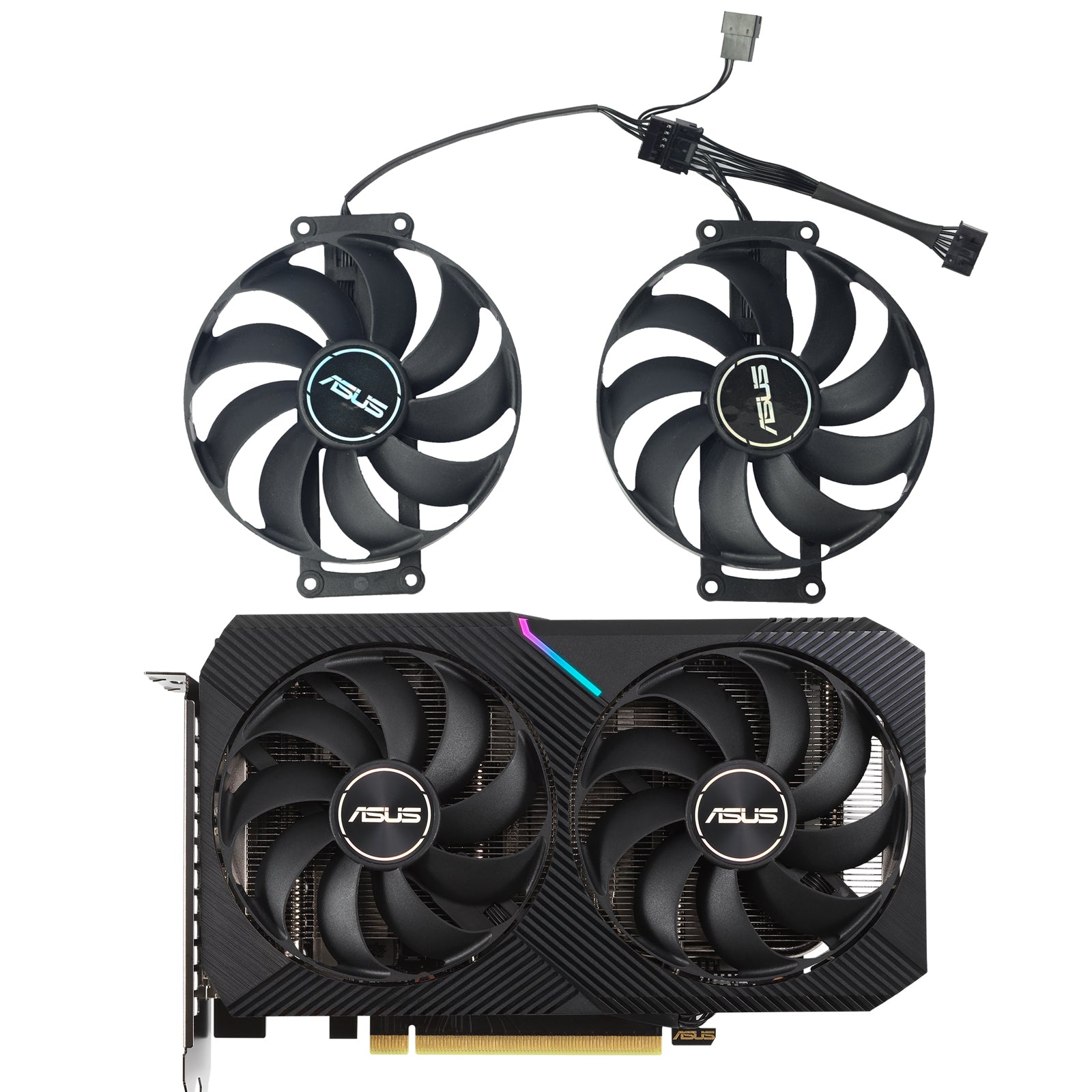 Video Card Fan For ASUS DUAL GeForce RTX 3060 3060 Ti V2 MINI 87MM CF9010U12D FDC10H12S9-C Graphics Card Replacement Cooling Fan