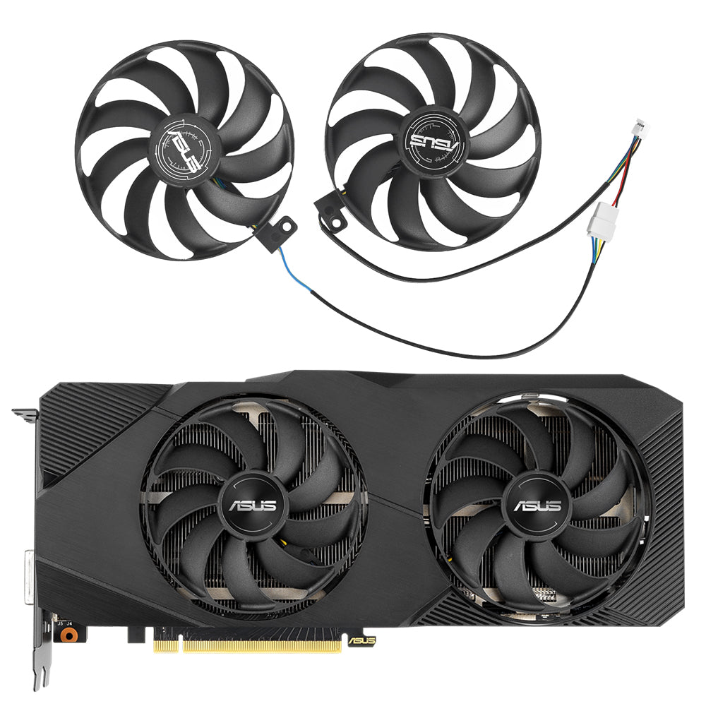 RTX2060s RTX2070s RTX2080s Video Card Fan Replacement For ASUS Dual RTX  2060 2070 2080 SUPER EVO GPU