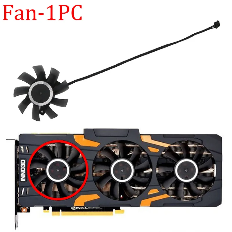 For INNO3D GeForce RTX 2070S 2080 2080S 2080Ti Gaming OC X3 Video Card Fan 75MM CF-12815S Graphics Card Cooling Fan