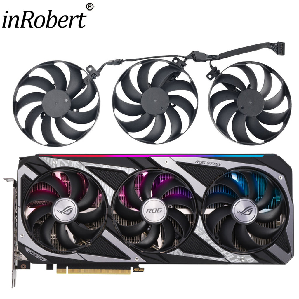 New Video Card Cooler Fan Replacement For ASUS ROG Strix GeForce RTX 3050 8GB 3060 12GB Graphics Card Cooling Fans