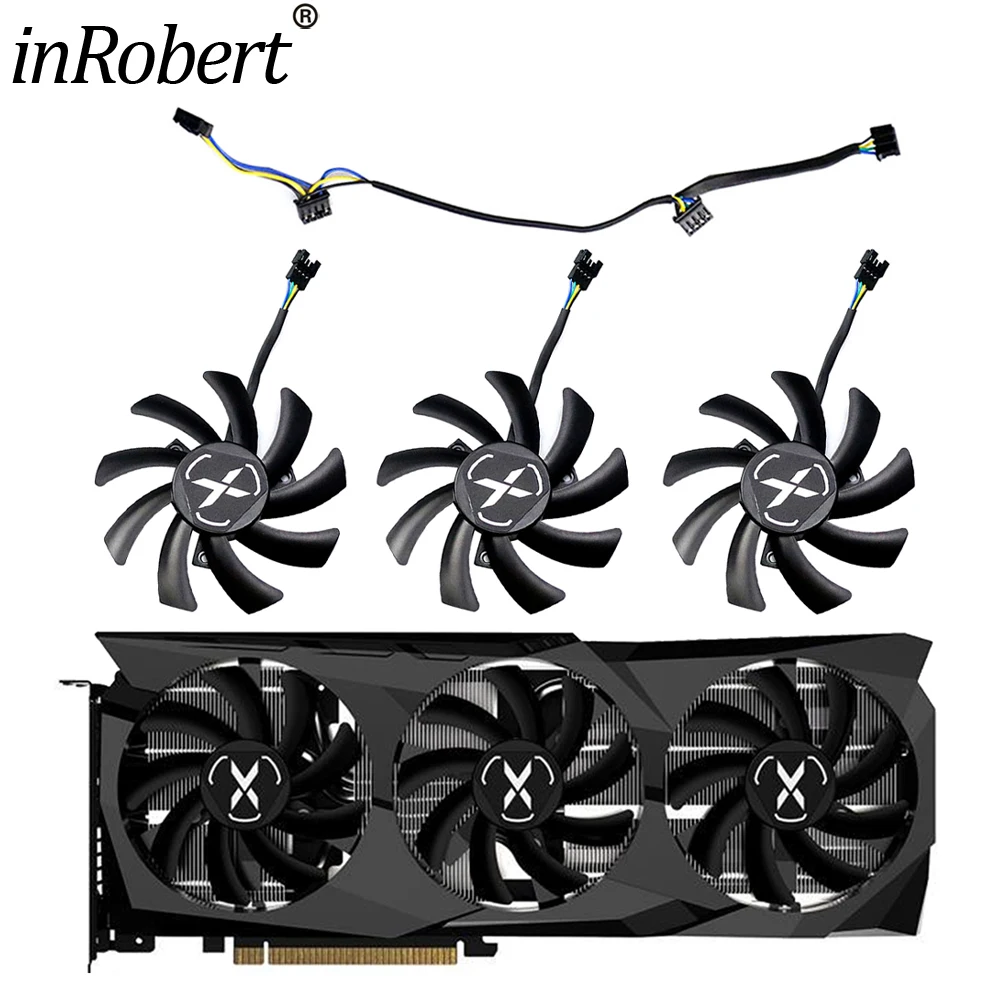 For XFX RX 6700 X Speedster SWFT 85mm T129215SU 4Pin Graphics Card Replacement Fan