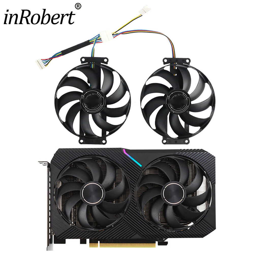 Video Card Fan Replacement For ASUS Dual GTX 1650 1660s RTX 2060 2070 3060 Ti Graphics Card Cooling Fan