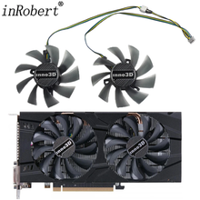 Load image into Gallery viewer, NEW 2pcs/lot 85mm T129215SU GTX 1060 Cooler Fan DC 12V 4Pin Fan Replace For INNO3D GeForce GTX 1060 3GB X2 / GTX 1060 6GB X2