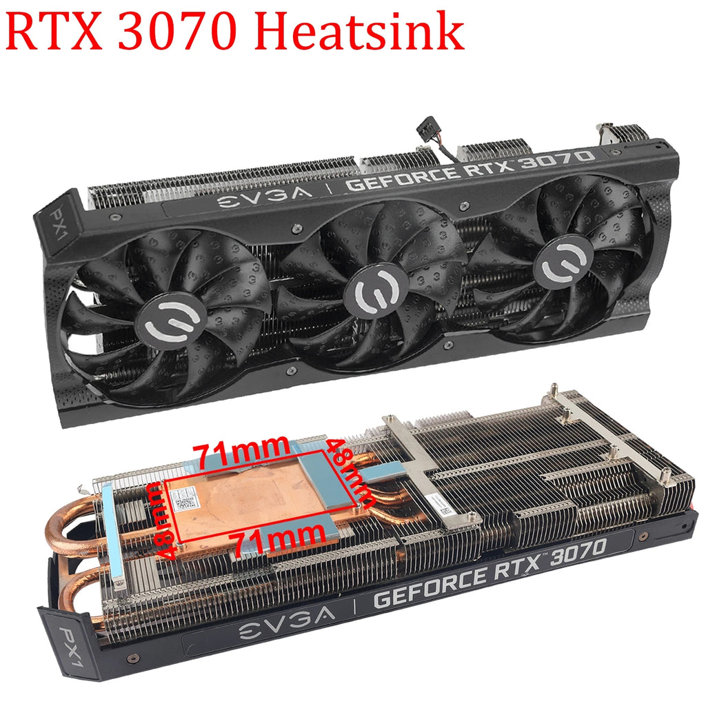 Graphics Card Heatsink For EVGA GeForce RTX 3070 XC3 BLACK GAMING Video Card GPU