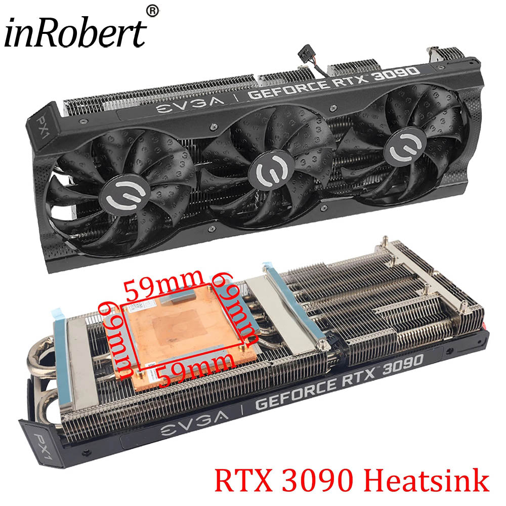 RTX3090 Replacement Heatskin For EVGA GeForce RTX 3090 XC3 BLACK GAMING Graphics Card Cooling Heat Sink