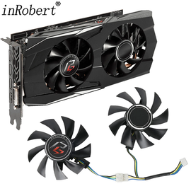 75mm FD8015U12D PG D RX580 RX570 Video Card Fan Replacement For ASrock RX 570 580 Phantom Gaming Graphics Card Cooler