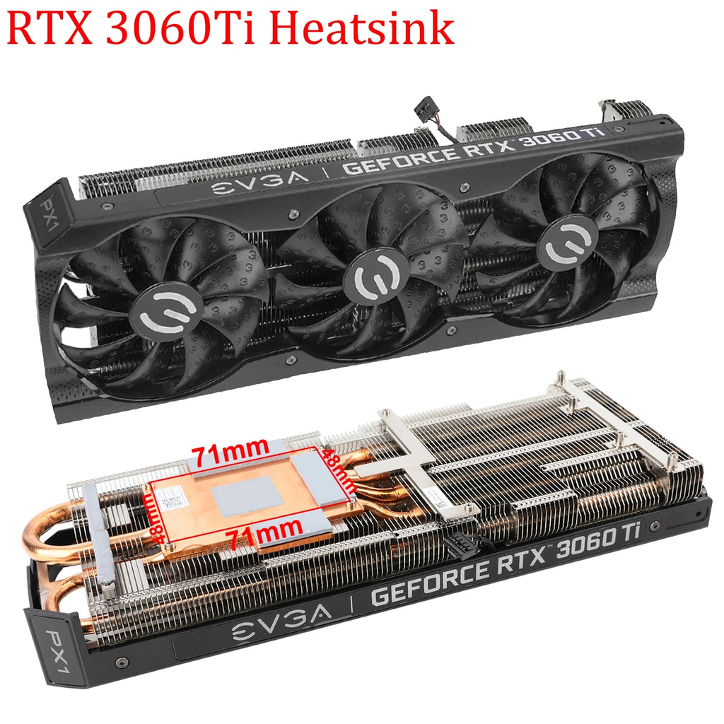 For EVGA GeForce RTX 3060Ti 3070 3080 3080Ti 3090 XC3 BLACK GAMING Replacement Graphics Card GPU Heatsink